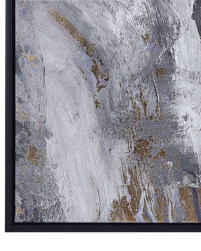 Rektangulært lærredsbillede Jesi 83 x 103 cm abstrakt grå 1 stk.