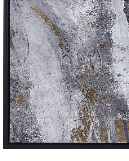 Rektangulært lærredsbillede Jesi 83 x 103 cm abstrakt grå 1 stk.