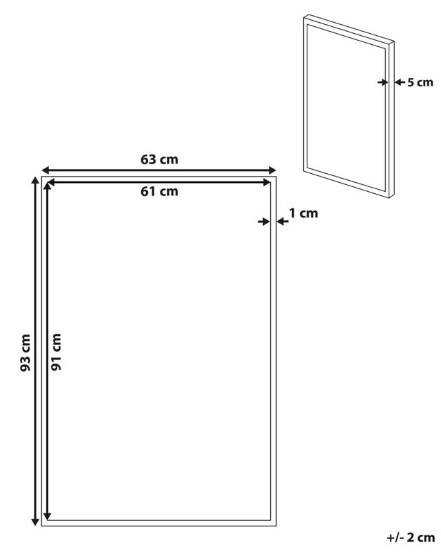 Muccia rektangulært lærredsbillede 63 x 99 cm dyremotiv brun 1 stk.