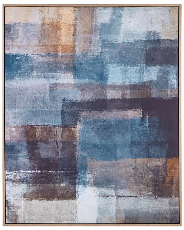 Pulsano rektangulært lærredsbillede 83 x 103 cm abstrakt farverigt 1 stk.