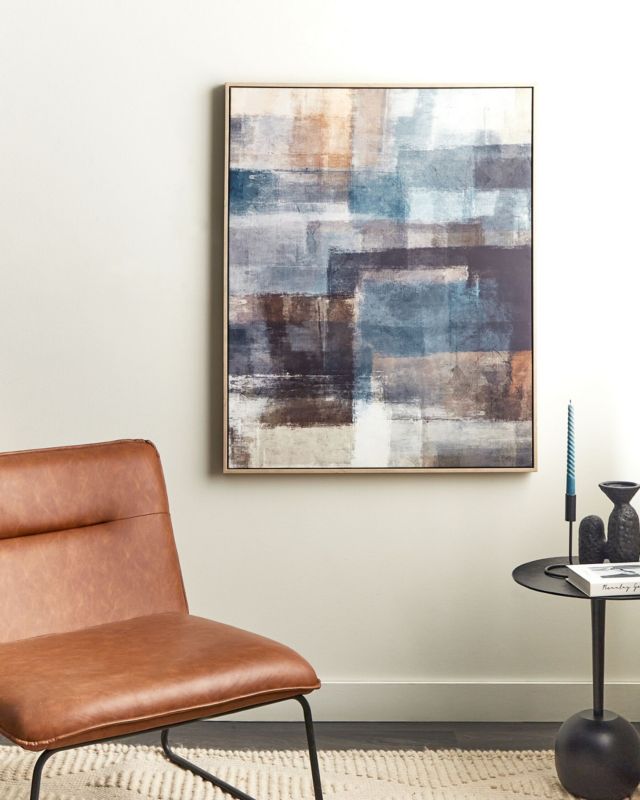 Pulsano rektangulært lærredsbillede 83 x 103 cm abstrakt farverigt 1 stk.