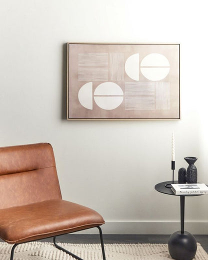 Rektangulært lærredsbillede Racale 63 x 93 cm abstrakt beige 1 stk.