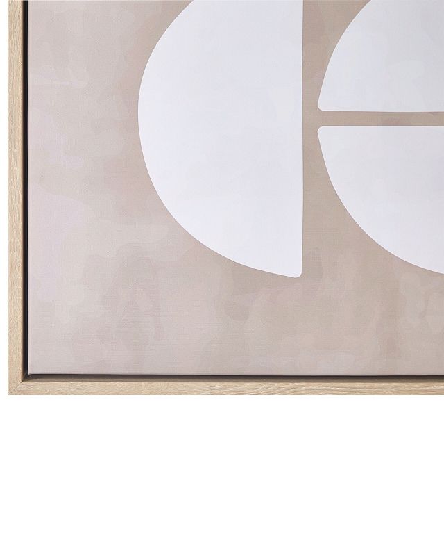 Rektangulært lærredsbillede Racale 63 x 93 cm abstrakt beige 1 stk.
