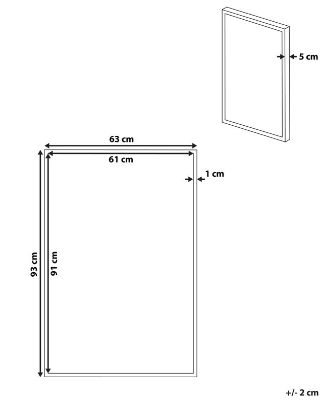 Santerno rektangulært lærredsbillede 63 x 99 cm bymotiv i farver, 1 stk.