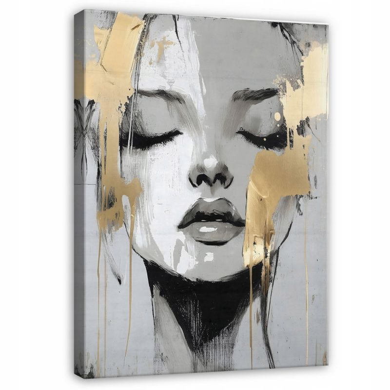 Canvasbillede WALLARENA 120x80 cm til soveværelse, stue og køkken – abstrakt kvinde, 1 stk.
