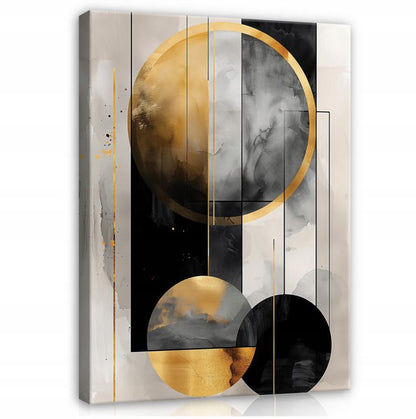 Vægmaleri på lærred WALLARENA 60 x 40 cm til soveværelse og stue abstrakt art deco 1 stk.