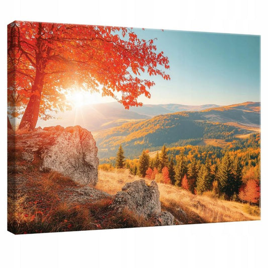 Vægmaleri på lærred WALLARENA 60x40 cm til soveværelse og stue Naturlandskab 1 stk.