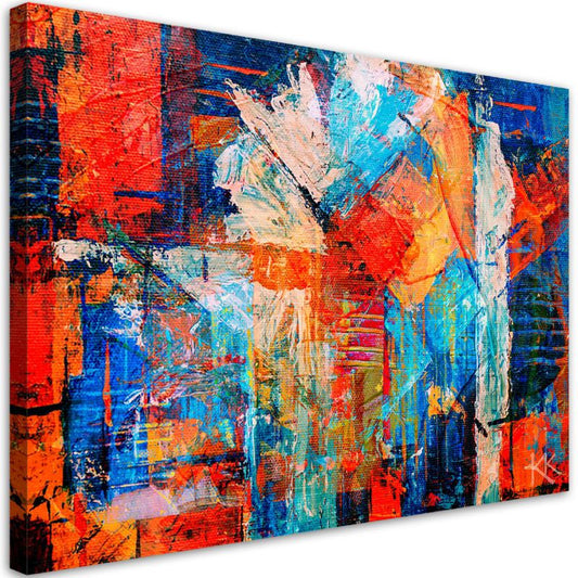 Moderne vægmaleri Feeby Abstrakt Farverig 120x80 cm 1 stk