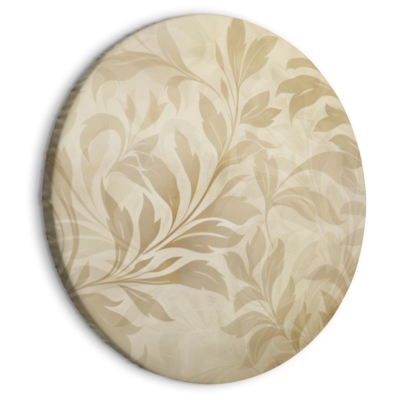 Ovalt billede Artgeist Botanisk motiv 40 x 40 cm italiensk lærred 1 stk