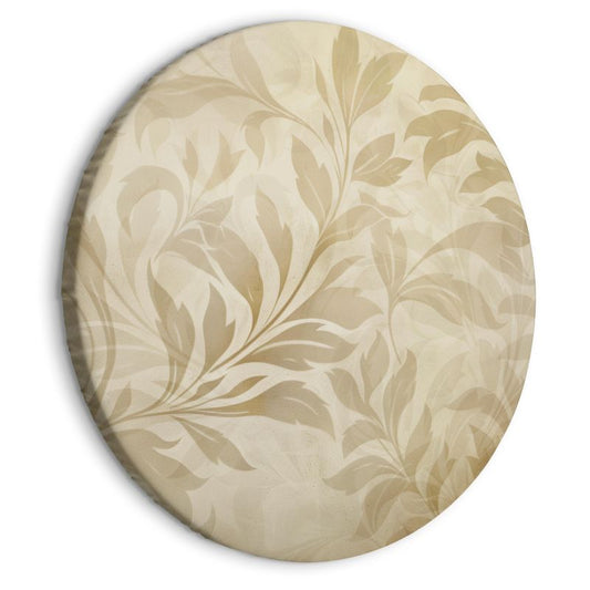Ovalt billede Artgeist Botanisk motiv 80 x 80 cm italiensk lærred 1 stk