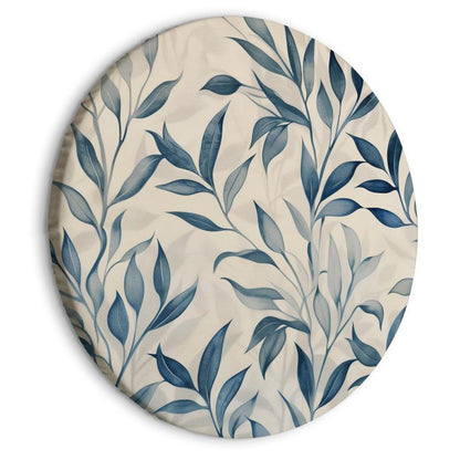 Ovalt billede Artgeist Delikat botanisk motiv 80 x 80 cm italiensk lærred 1 stk