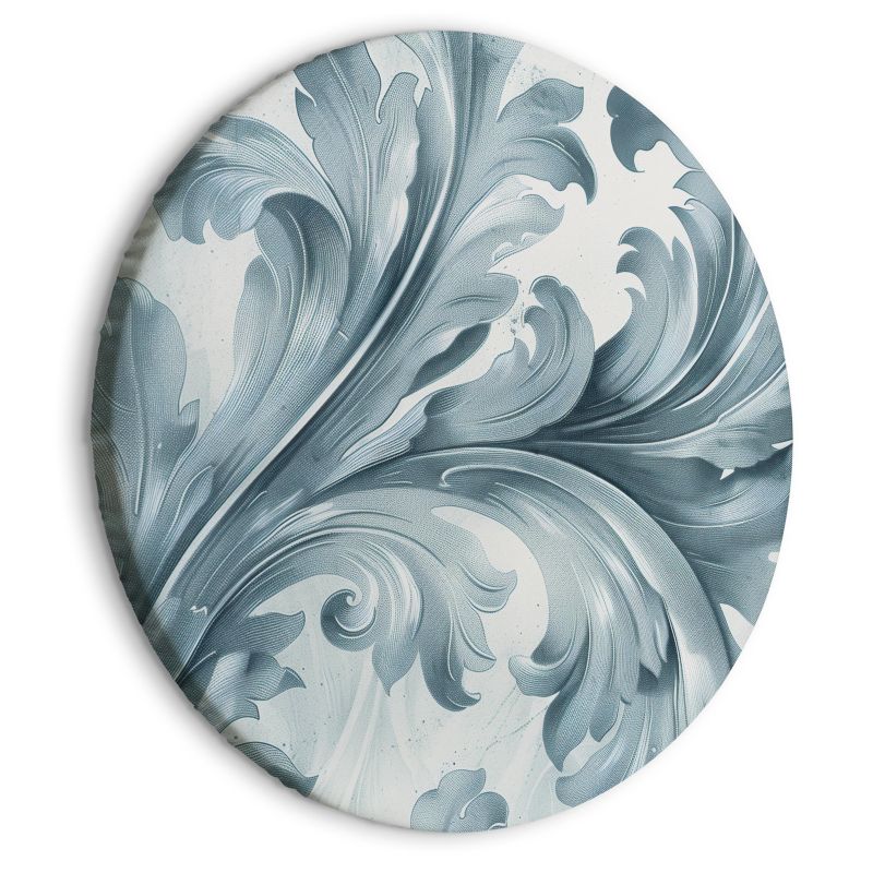 Ovalt billede Artgeist Stenornamenter 40 x 40 cm italiensk lærred 1 stk
