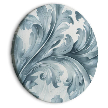 Ovalt billede Artgeist Stenornamenter 40 x 40 cm italiensk lærred 1 stk