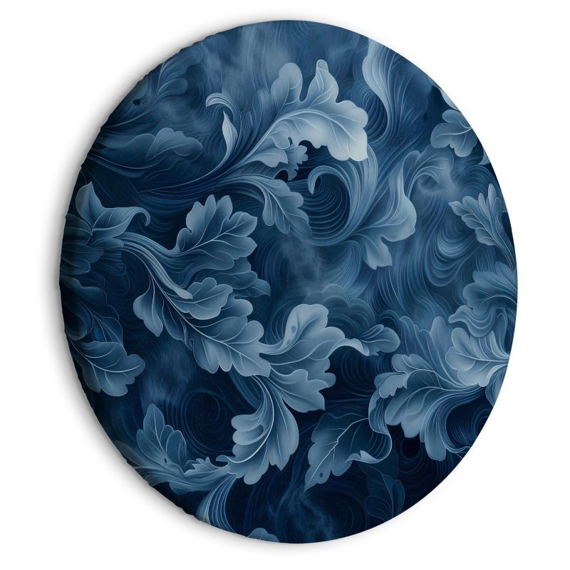 Ovalt billede Artgeist abstrakte ornamenter 80 x 80 cm italiensk lærred 1 stk