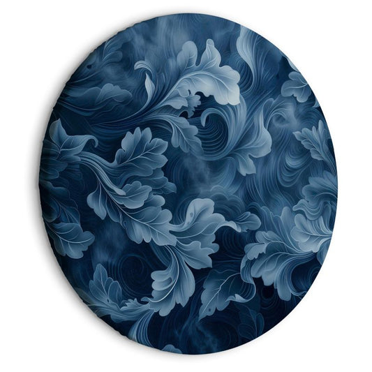 Ovalt billede Artgeist abstrakte ornamenter 80 x 80 cm italiensk lærred 1 stk
