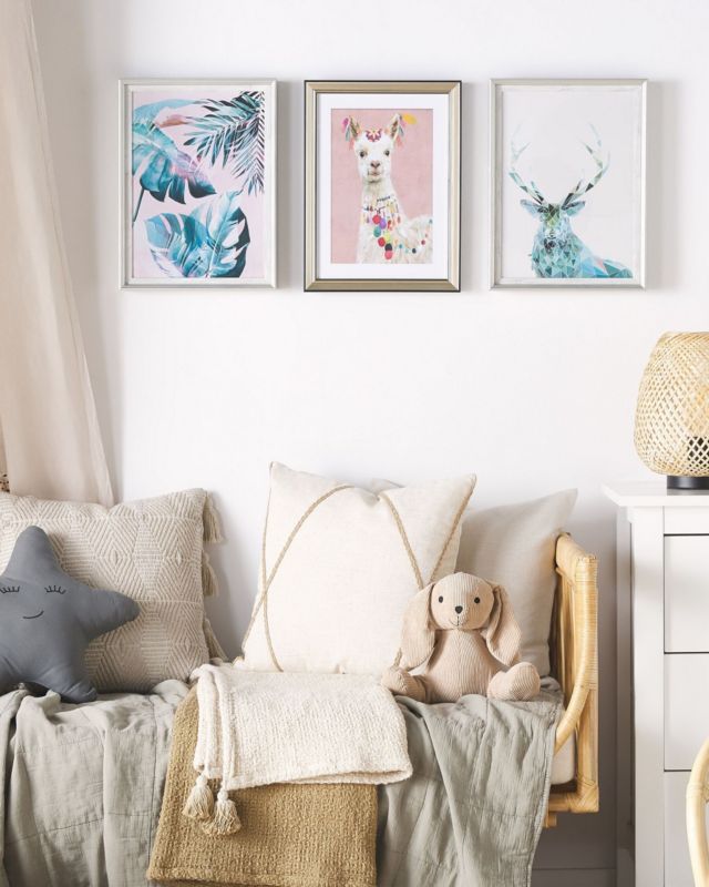 Billede i ramme Balala rektangulær 30 x 40 cm dyremotiv pink 1 stk.