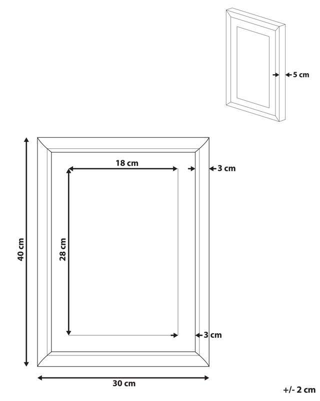 Billede i ramme Balala rektangulær 30 x 40 cm dyremotiv pink 1 stk.