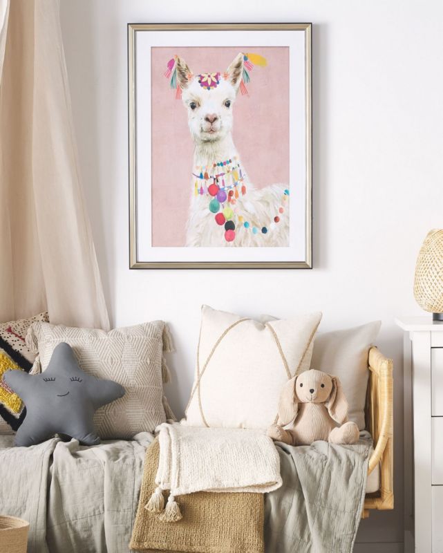 Billede i ramme Balala rektangulært 60 x 80 cm dyremotiv pink 1 stk.