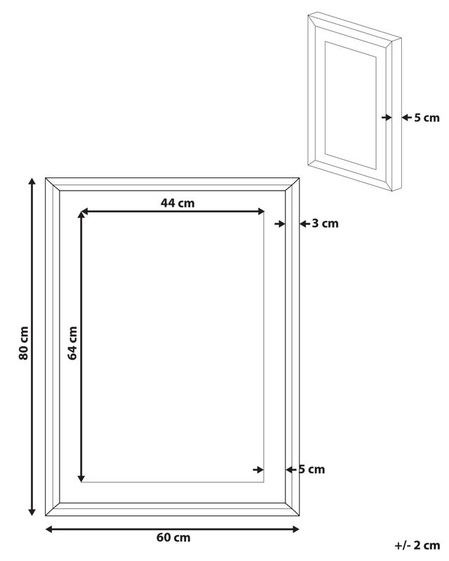 Billede i ramme Balala rektangulært 60 x 80 cm dyremotiv pink 1 stk.
