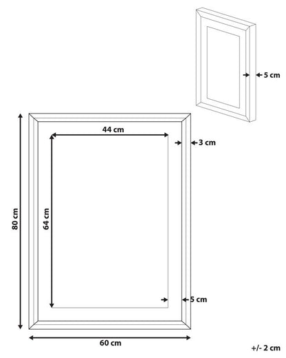 Billede i ramme Balala rektangulært 60 x 80 cm dyremotiv pink 1 stk.