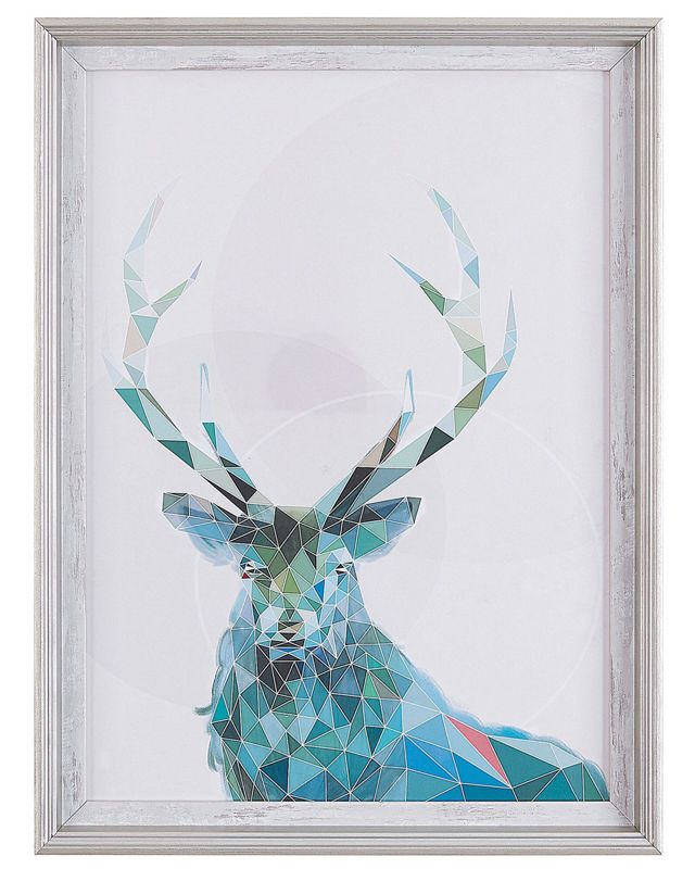 Kayes rektangulært billede i ramme 30 x 40 cm Dyremotiv Blå 1 stk.