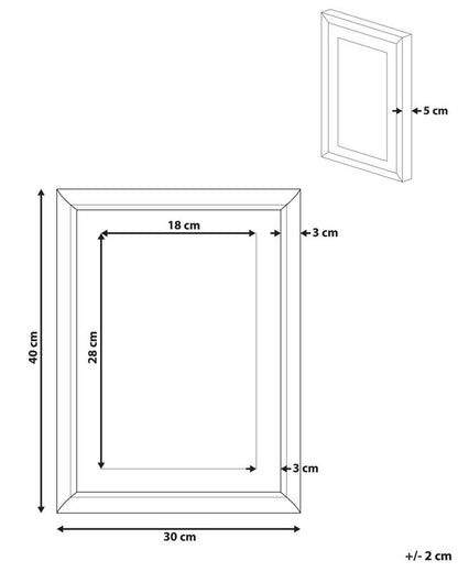 Kayes rektangulært billede i ramme 30 x 40 cm Dyremotiv Blå 1 stk.