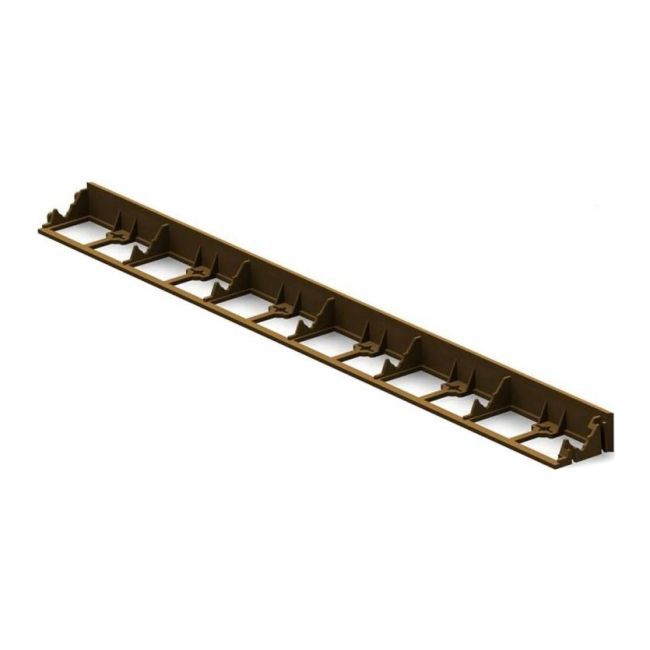Brunt kantbånd 1025 x 78 x 45 mm, 2 stk.