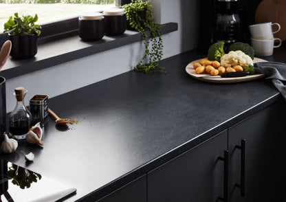 ABS-kantliste til bordplade 30 mm 2,4 m mørk sten