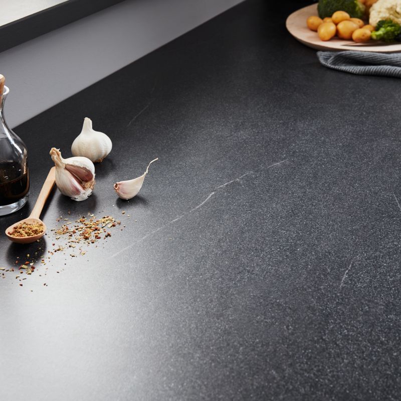 ABS-kantliste til bordplade 30 mm 2,4 m mørk sten