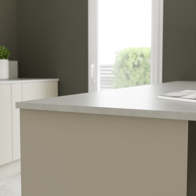 ABS-kantliste til bordplade 30 mm 2,4 m lys sten