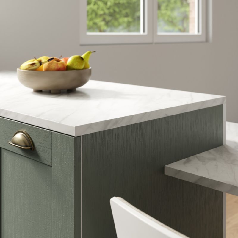 GoodHome Kala ABS-kantliste til bordplade 42 mm 3 m hvid marmor