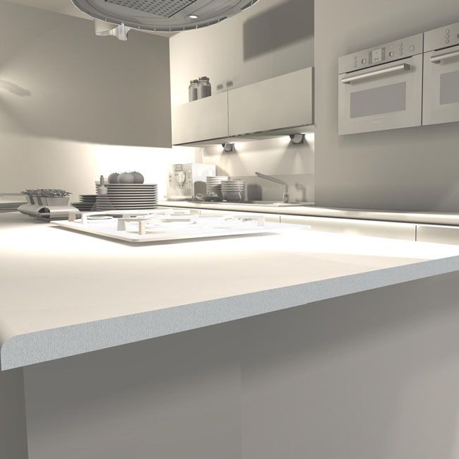 Kantliste til bordplade Biuro Styl 040L aluminium 32 mm 0,61 m