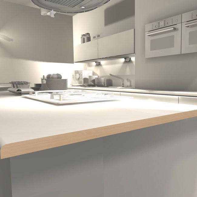 Kantliste til bord Biuro Styl 902L 32 mm bøg 0,61 m