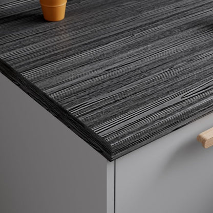 Obrzeże Blatowe Neutral Black Wood Linea 1x42x3000 mm