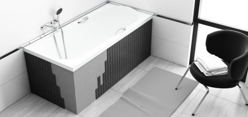 Fleksibelt badekarspanel 170x90 cm til rektangulære badekar | 1.041