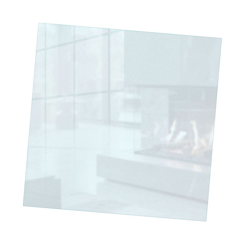 Gulvplade til Brændeovn 50x50 cm Frostet Hærdet Glas