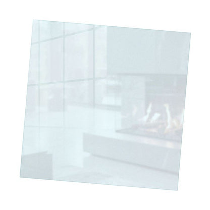 Gulvplade til Brændeovn 50x50 cm Frostet Hærdet Glas