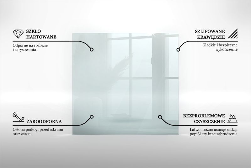 Gulvplade Glas 140x70 cm Klar 4 mm