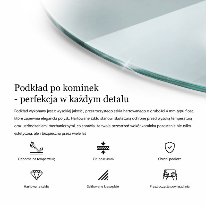 Gulvplade Glas 100x100 cm Transparent