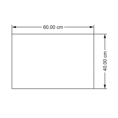 Gummifodafdrypper 40 x 60 cm sort