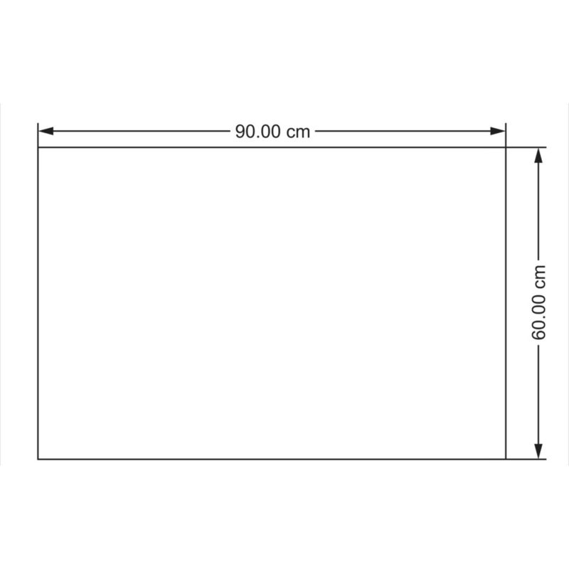 Gummifodafdrypper 60 x 90 cm sort