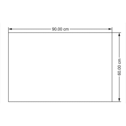 Gummifodafdrypper 60 x 90 cm sort
