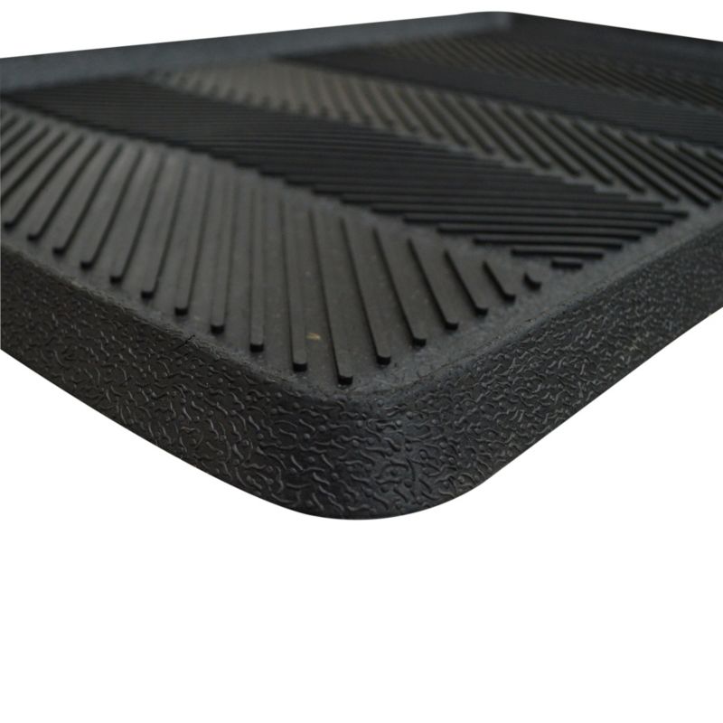 Gummifodafdrypper 60 x 90 cm sort