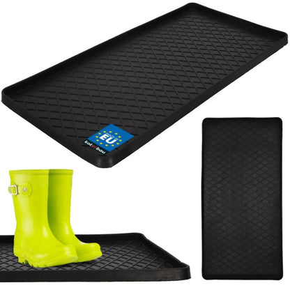 Skobakke Gummi 40x80 cm Sort | 5904994136002