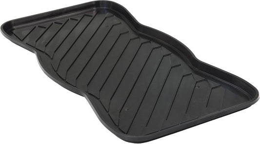 Sort PVC-skoafdrykker 38 x 75 cm