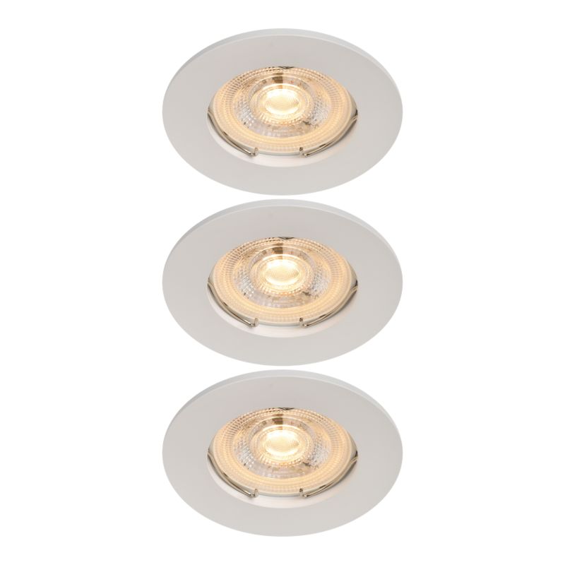 Indbygningsspot 230 lm 2700 K hvid 3 stk.