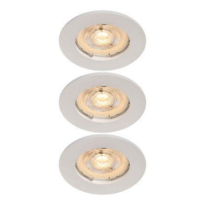 Indbygningsspot 230 lm 2700 K hvid 3 stk.