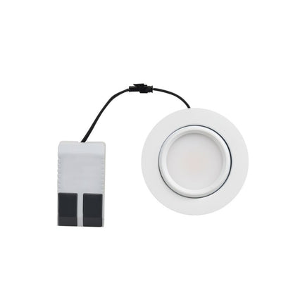 GoodHome Burnell LED-indbygningsspot 450 lm IP65 2700 K hvid