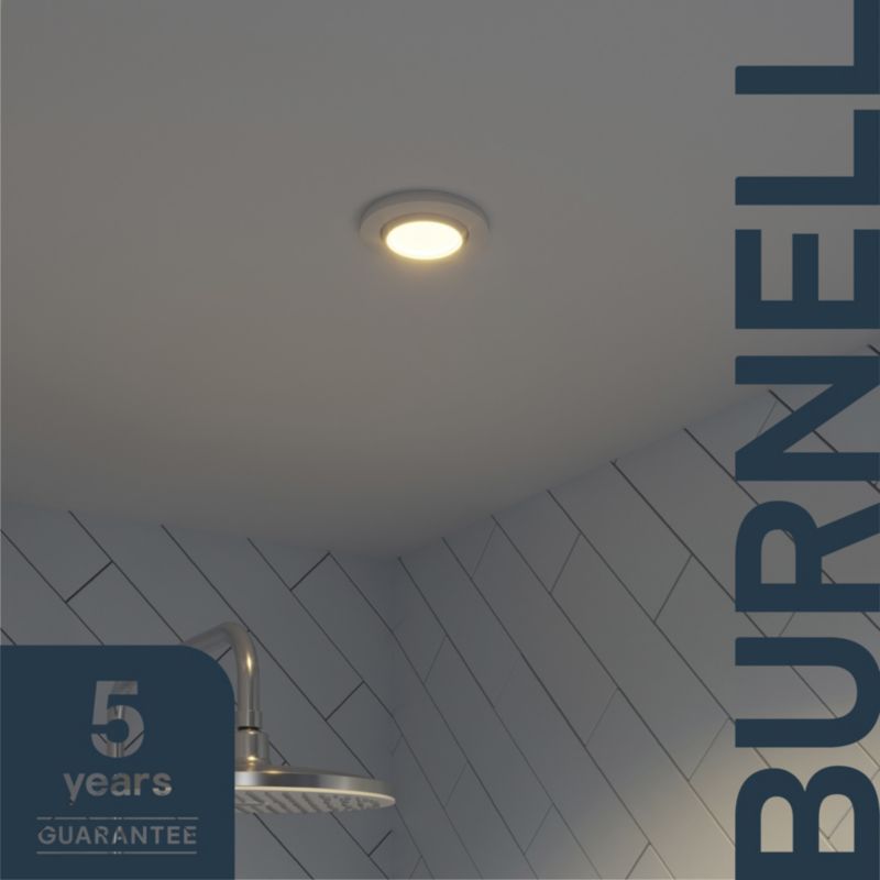 GoodHome Burnell LED-indbygningsspot 450 lm IP65 2700 K hvid