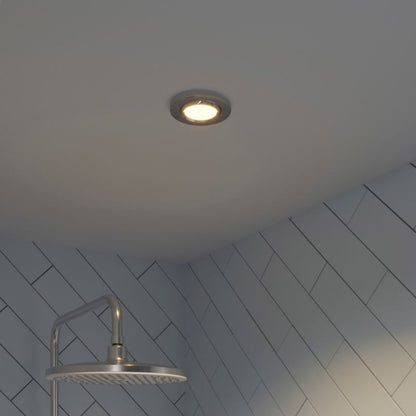 GoodHome Burnell indbygningsspot 450 lm IP65 2700 K krom